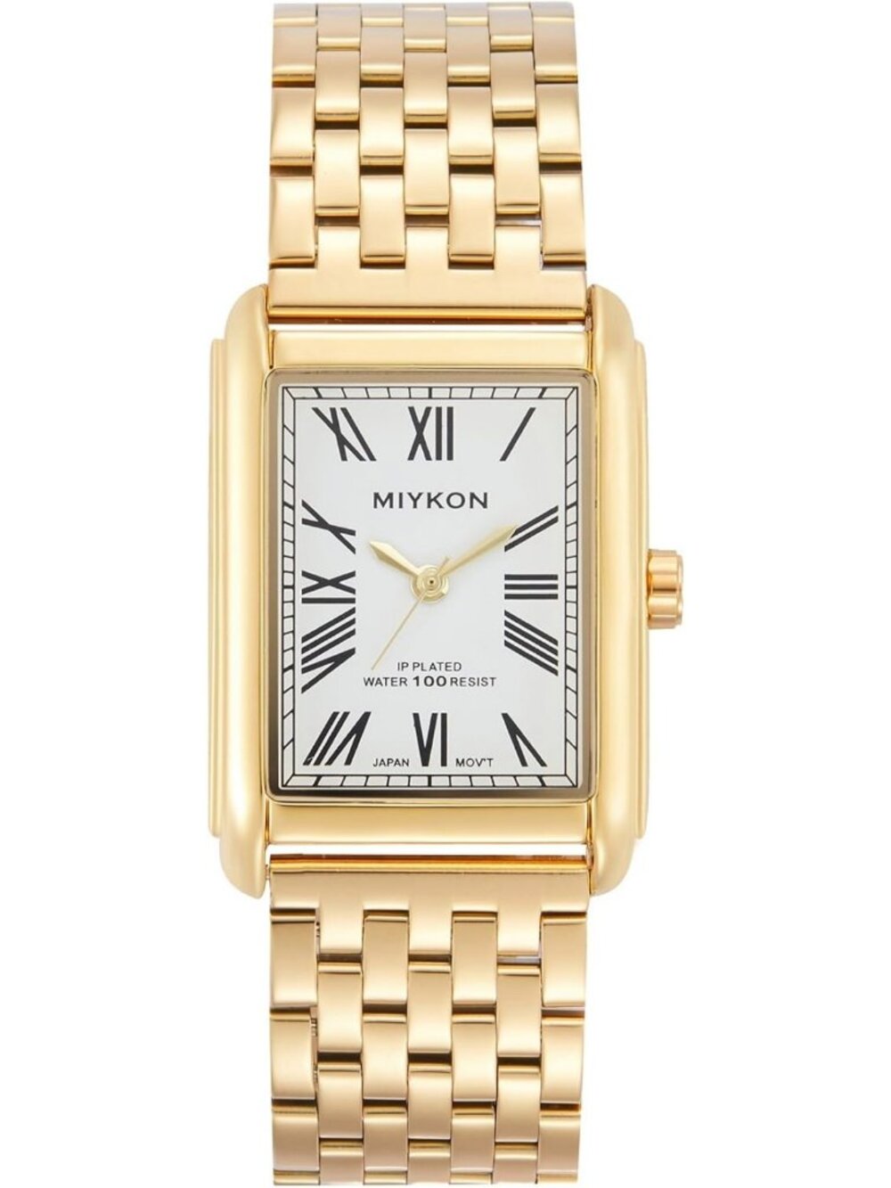Vintage Men's Tank Dress Watch, Stainless Steel Bracelet, Water Resistant